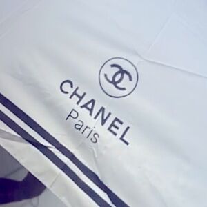Chanel Fashion Paris White Umbrella
